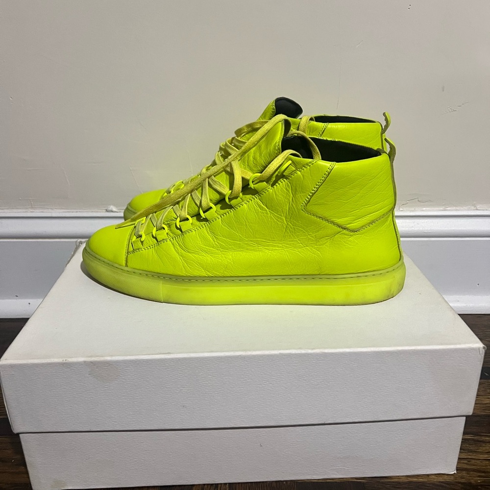 Balenciaga Arenas Neon Sneakers